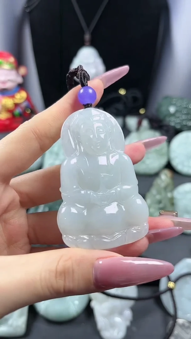 【闪购商品】翡翠颈饰未镶嵌观音