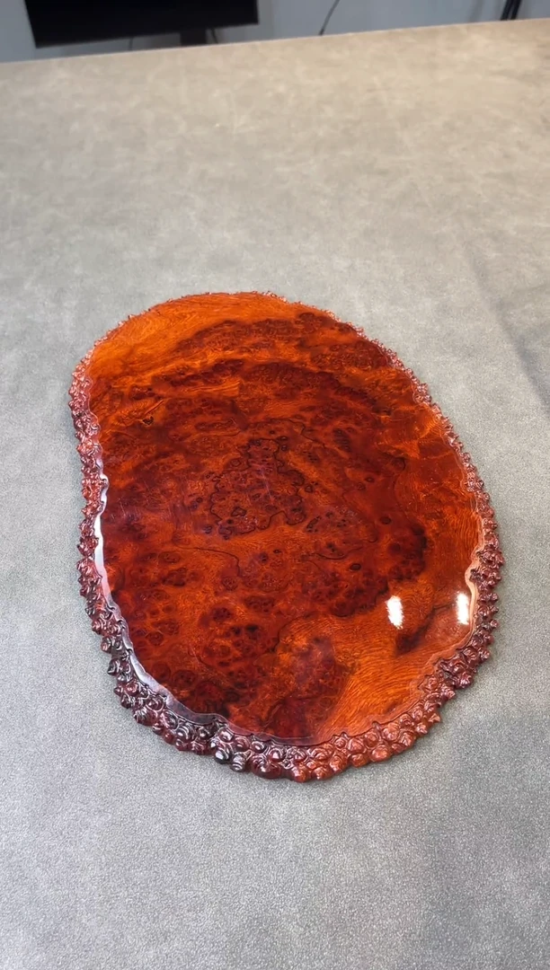 大果紫檀（缅甸花梨）把件缅甸花梨 干泡台