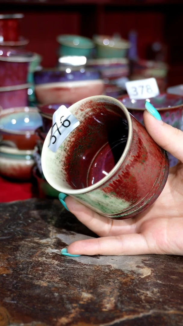 摆件精品窑变钧瓷茶器