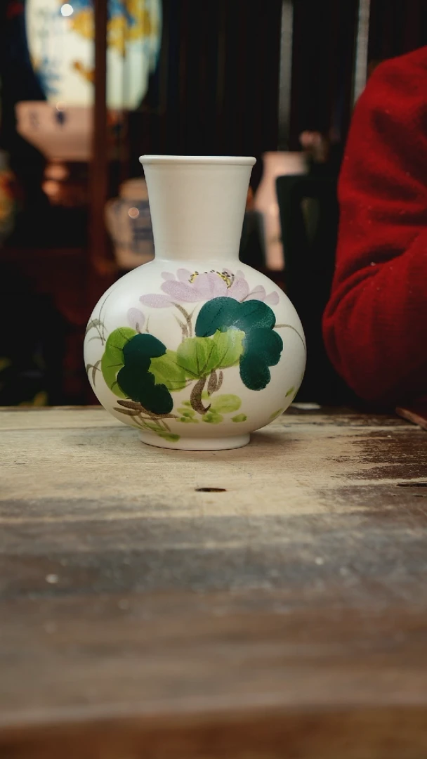 【闪购商品】瓷片景德镇纯手工釉下彩精品花瓶