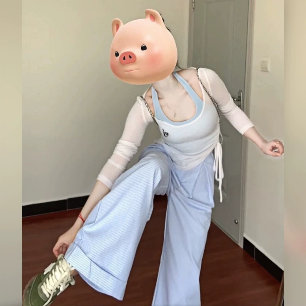 多巴胺ootd穿搭少女风三件套女2025春夏新款多巴胺小众不撞款上衣