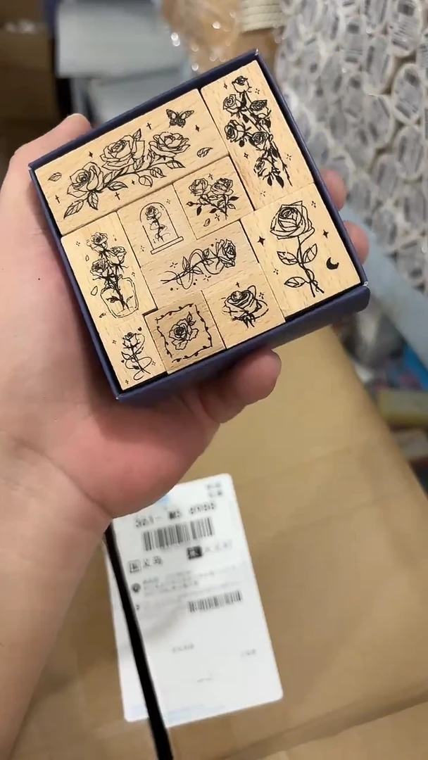 6-107 玫瑰花印章一个