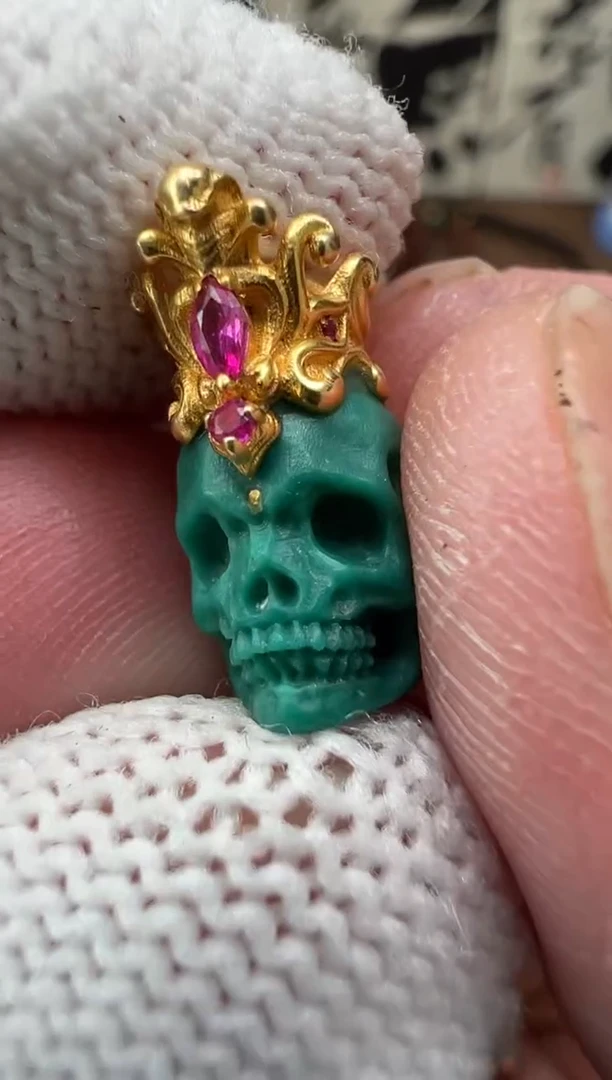 【闪购商品】绿松石1218K金镶嵌绿松石