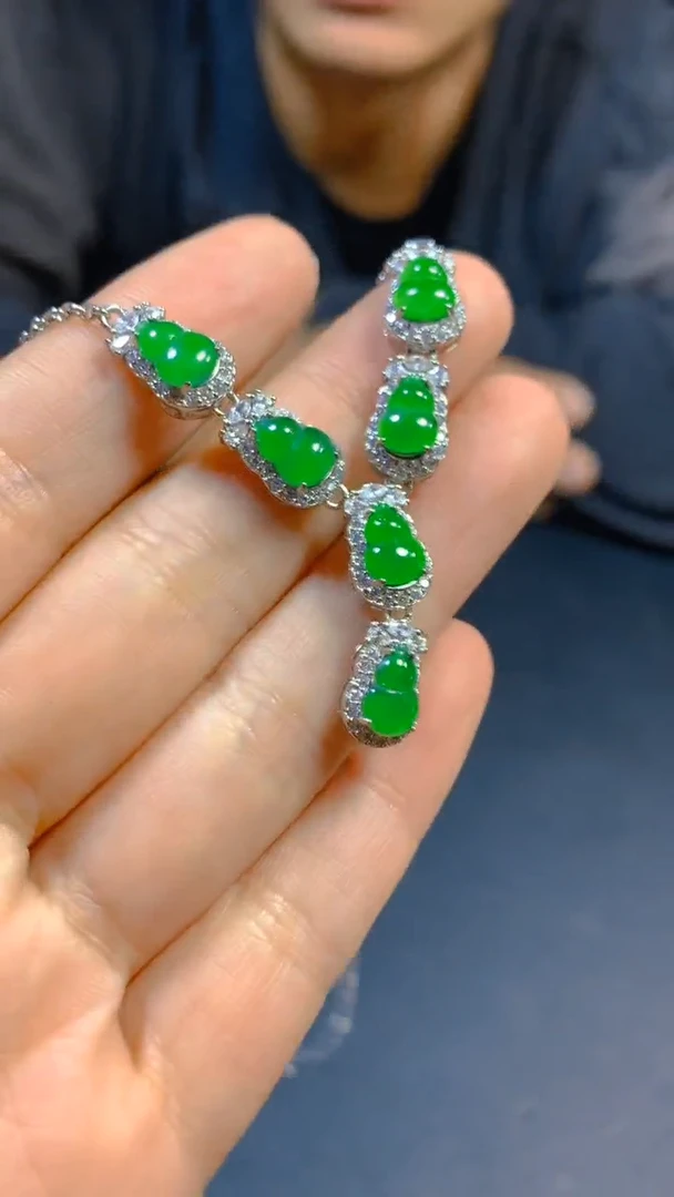 【闪购商品】翡翠套链未镶嵌0095537371多样性发一