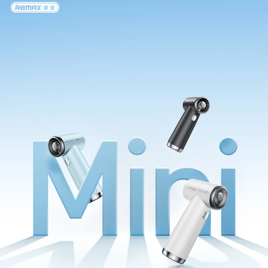 Remax/睿量便携式可充电手持小风扇暴力涡轮风扇高速降温神器