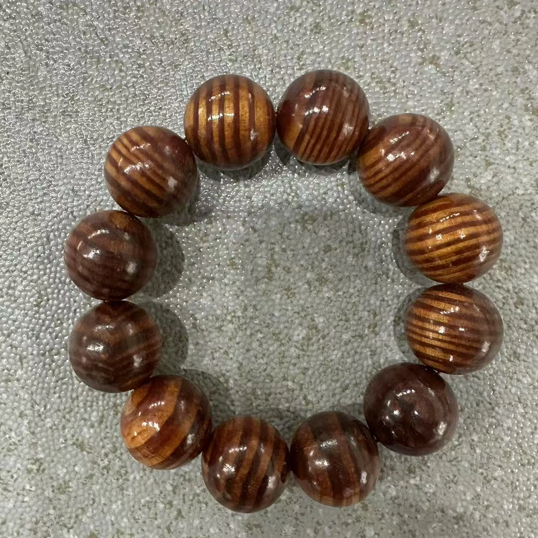 H102 虎皮纹血龙木2.0cm单圈手串