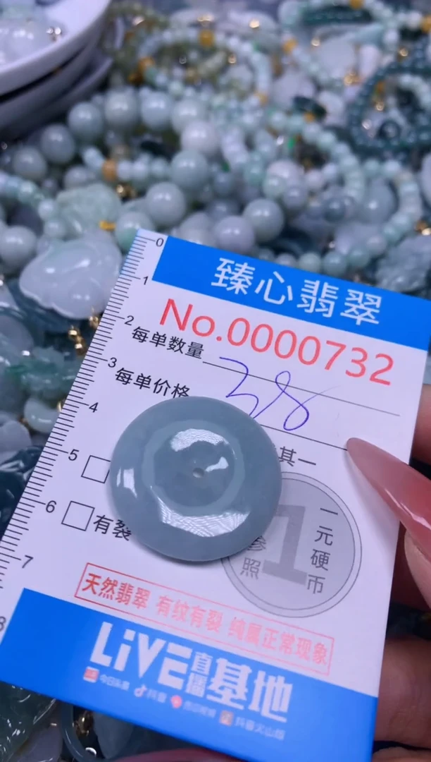 【闪购商品】翡翠颈饰未镶嵌含绳00032