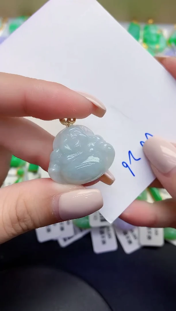 颈饰未镶嵌翡翠缅甸天然翡翠A货