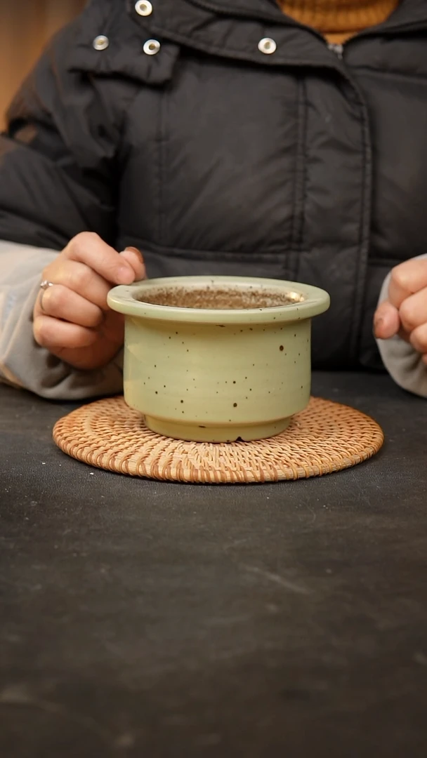 【闪购商品】瓷片泥泥手工花盆口10