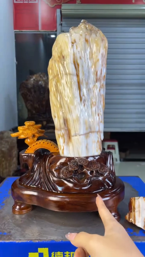 未镶嵌摆件硅化玉40