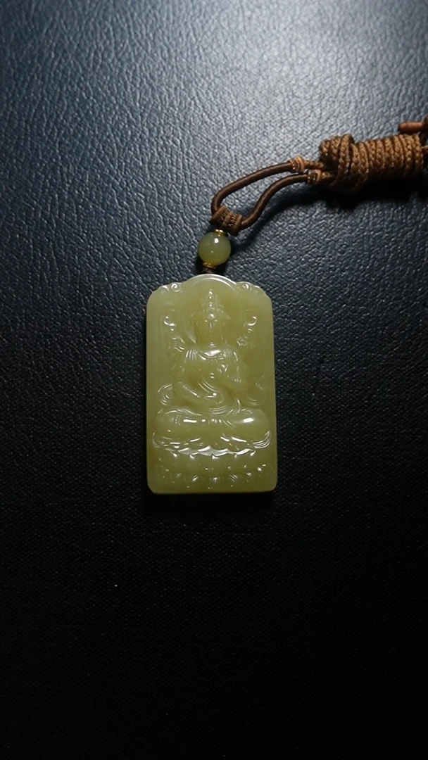 颈饰未镶嵌和田玉观音