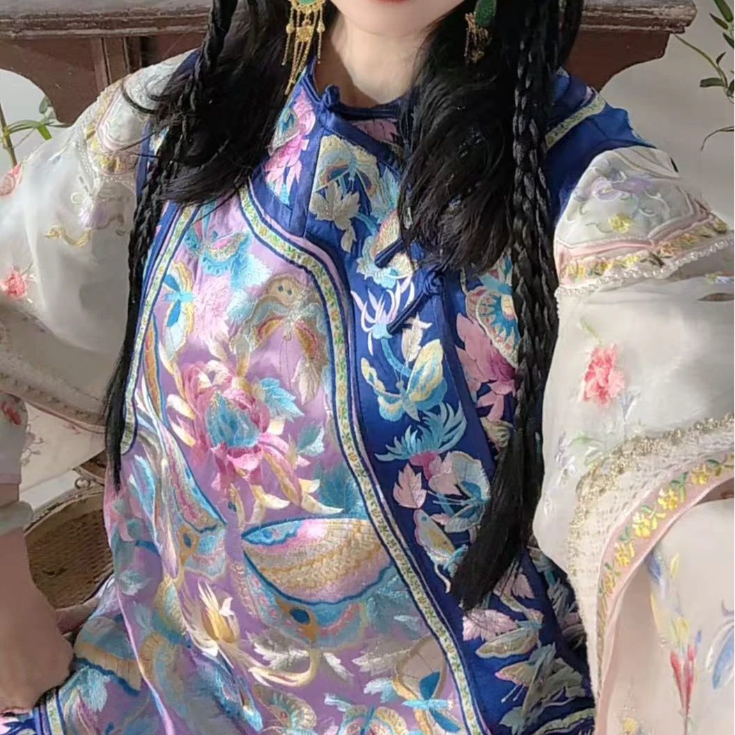 瑜玥传琦原创新款百蝶马甲3.0高端女士国风马甲【6530】