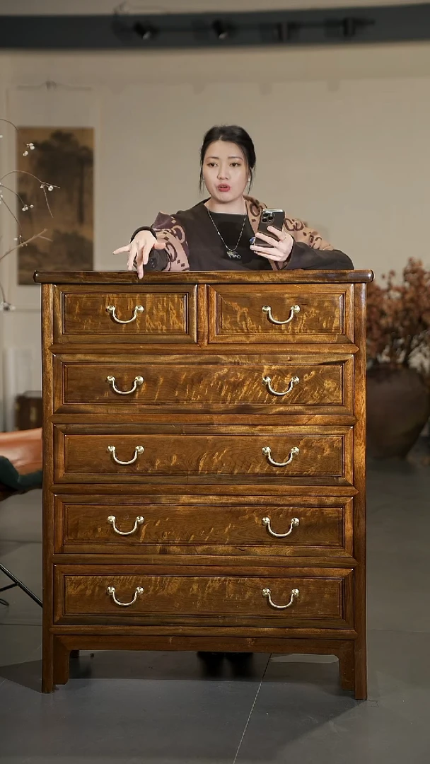 金丝楠金丝楠阴沉木6斗柜