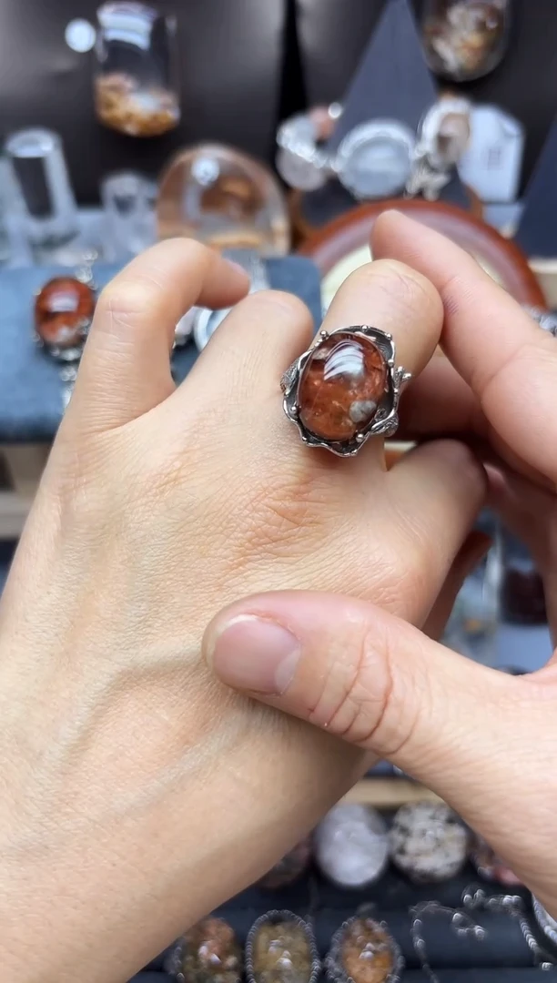 银S925镶嵌珠宝半成品水晶定制水晶