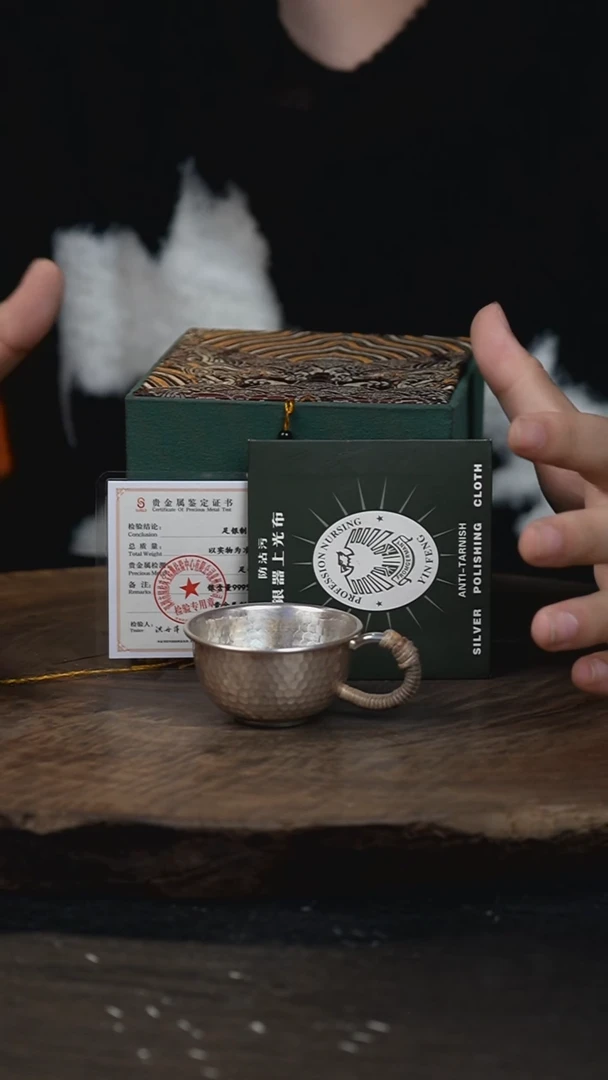 手工新款耳把主人杯