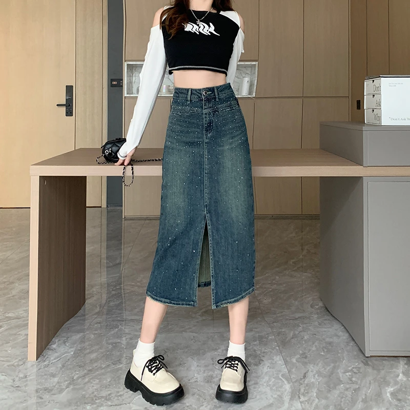 【运费补贴】胖mm大码女时尚烫钻重工高级感大码女装上衣30366