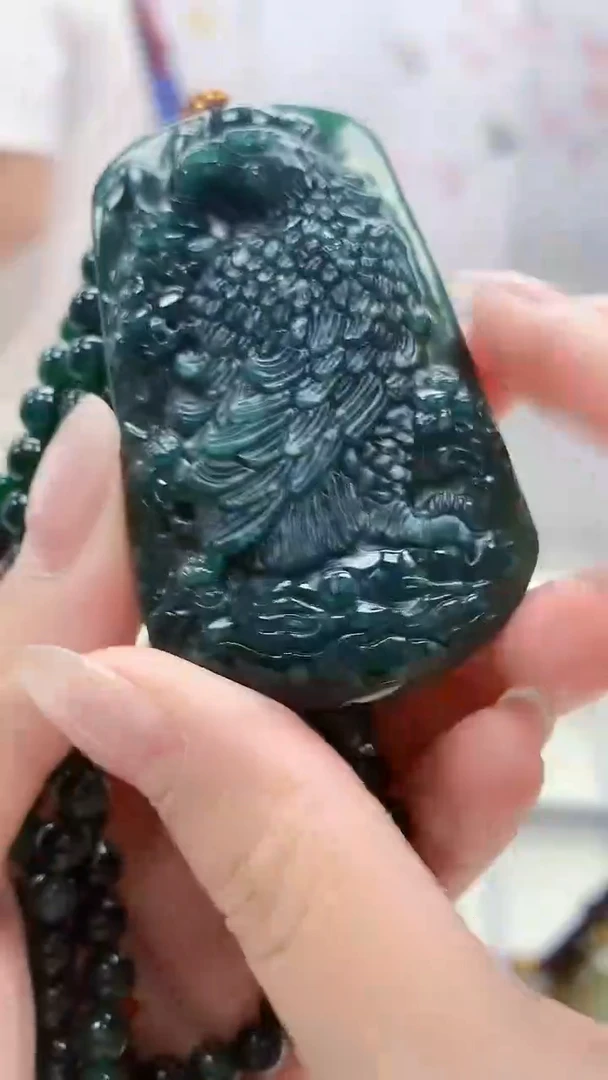 定制翡翠未镶嵌4812lr-毛货挂件78