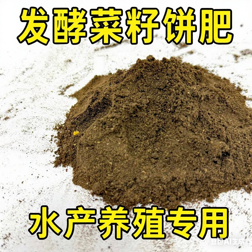 发酵菜籽饼工厂直发有机肥花白鲢小龙虾通用饲料水产养殖肥水通用