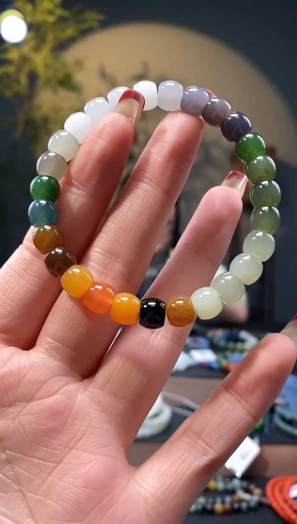 【闪购商品】和田玉1未镶嵌8mm多宝极致手串