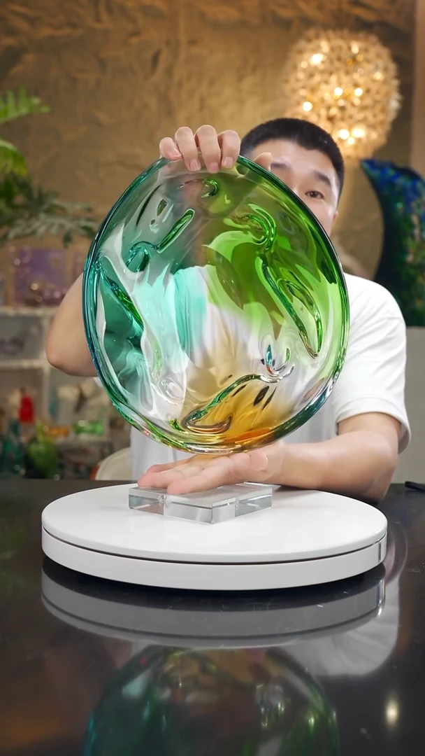 摆件设计款三色果碗摆件