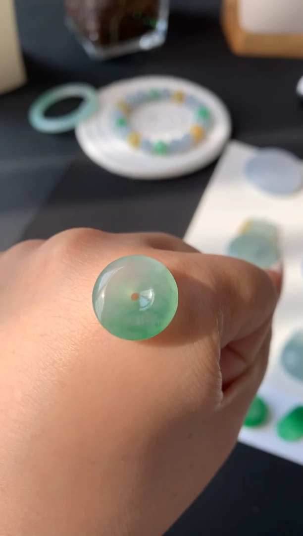 未镶嵌定制翡翠尺寸15*4.4