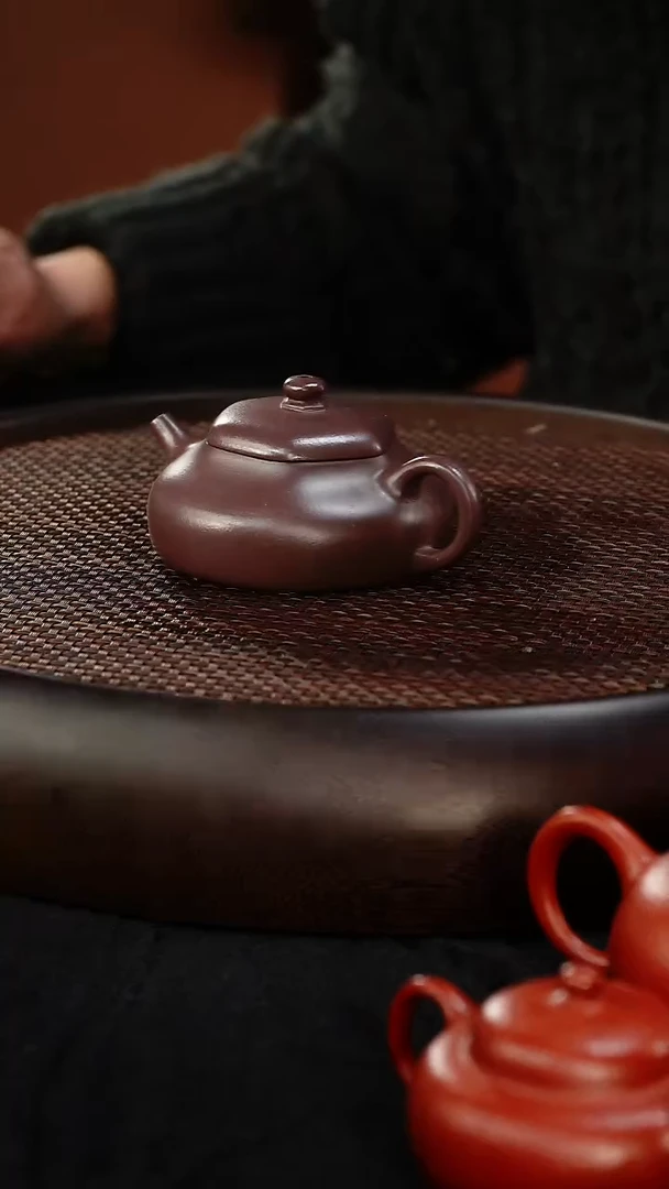 茶壶紫砂六方静乐 天青泥