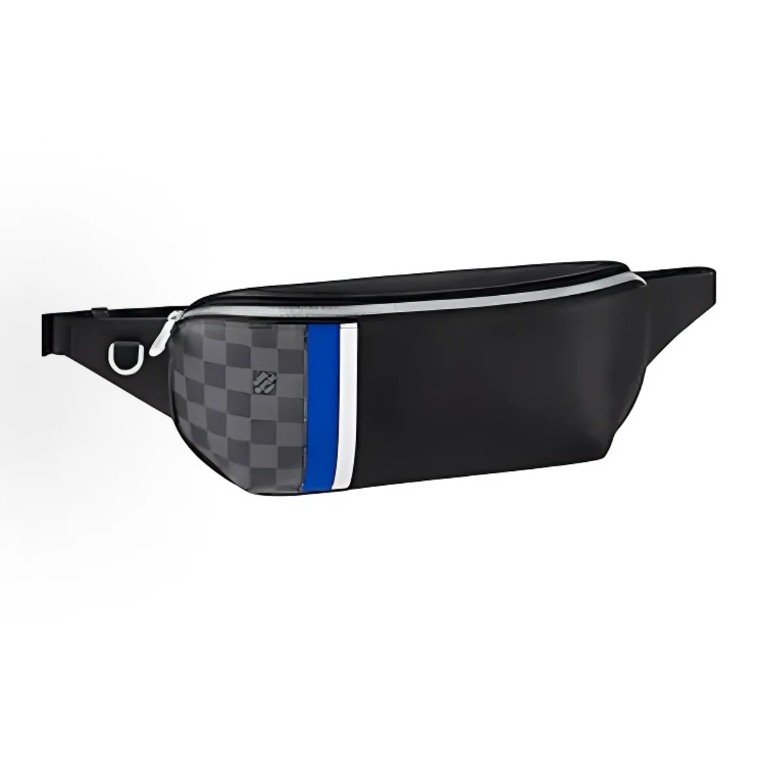 99新 LouisVuitton/路易威登 LV棋盘格拼接胸包/X2