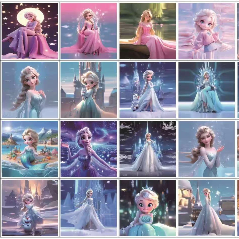 《海燕专属》鼓灯印花面料团扇印花布新年宫灯布料布匹卡通数码印