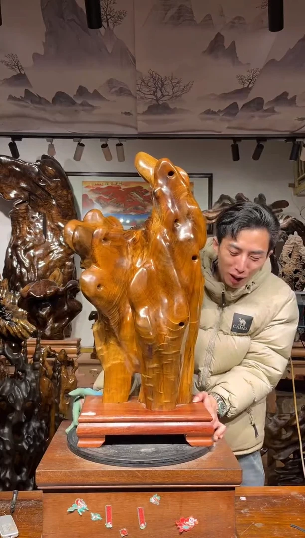 【闪购商品】金丝楠木艺金丝楠木自然摆件