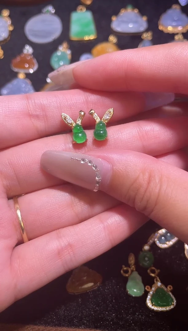 颈饰银S925镶嵌翡翠天然a货翡翠