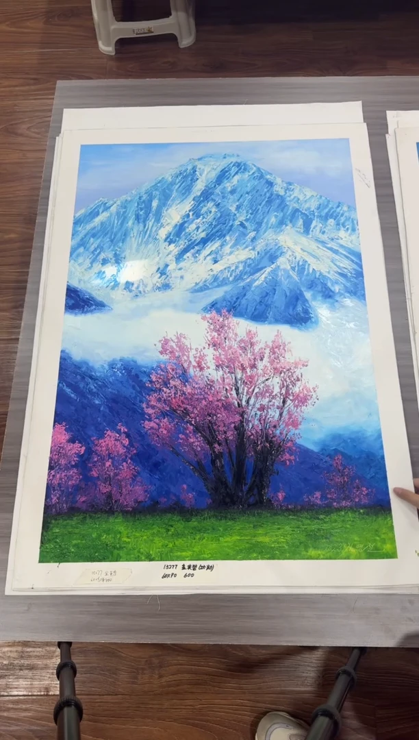 油画【93号】约90*60cm丨朝鲜原创纯手绘孤品油画丨顺丰包邮