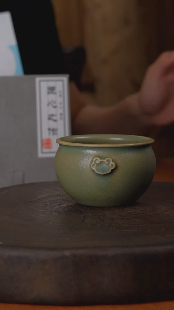 柴烧祥云缸杯· 证书礼盒
