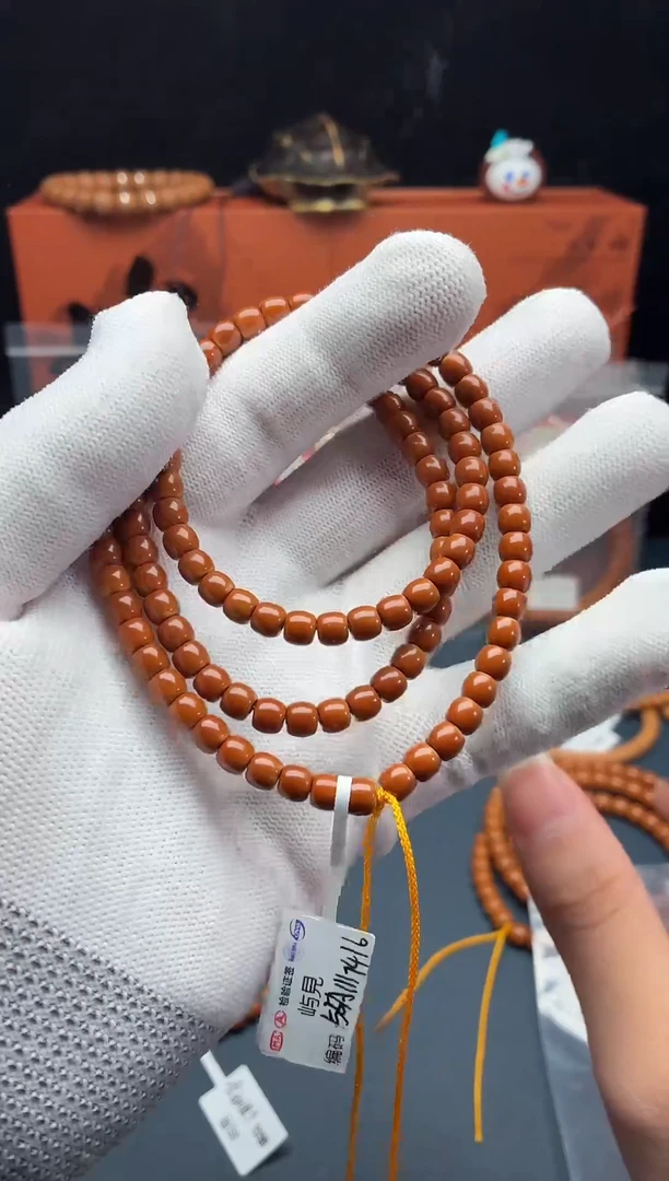 手串/手链橄榄核口*5.5的核尖108小红串