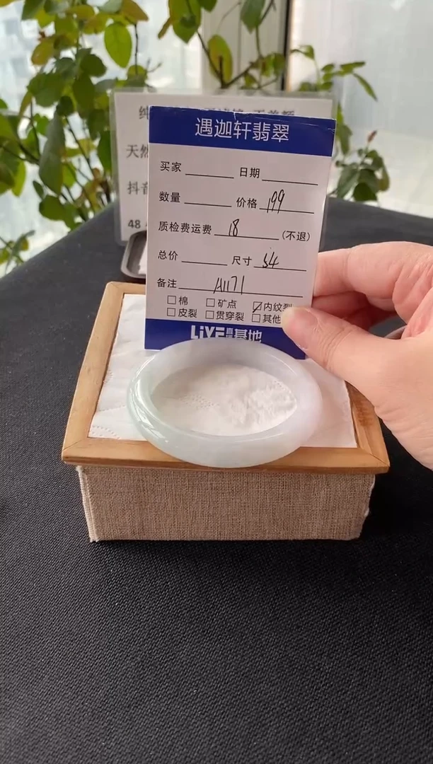 未镶嵌手镯翡翠54圈口 A1171编码