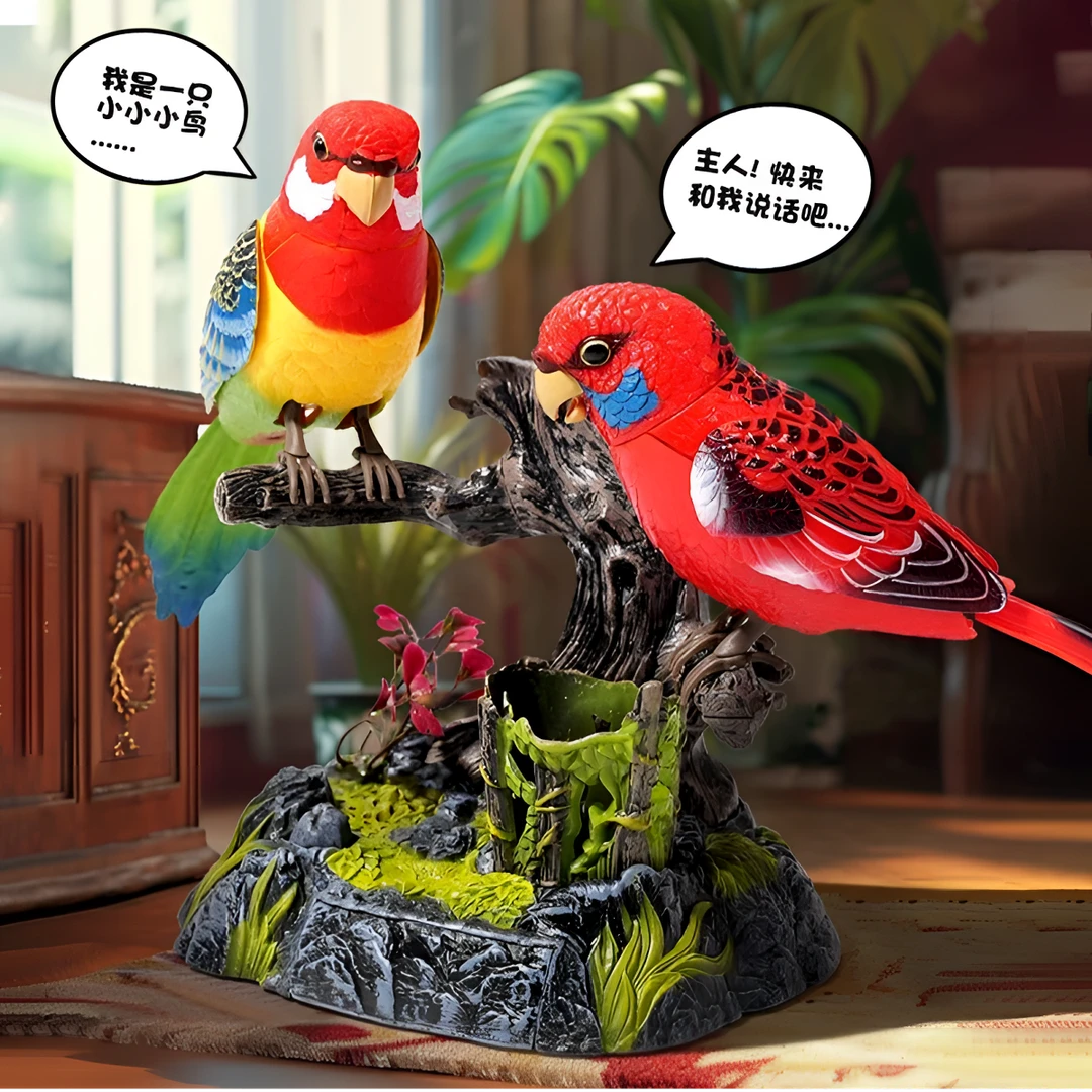 老人解闷神器声控感应会说话仿真鸟新款声控鹦鹉父亲节礼物玩具