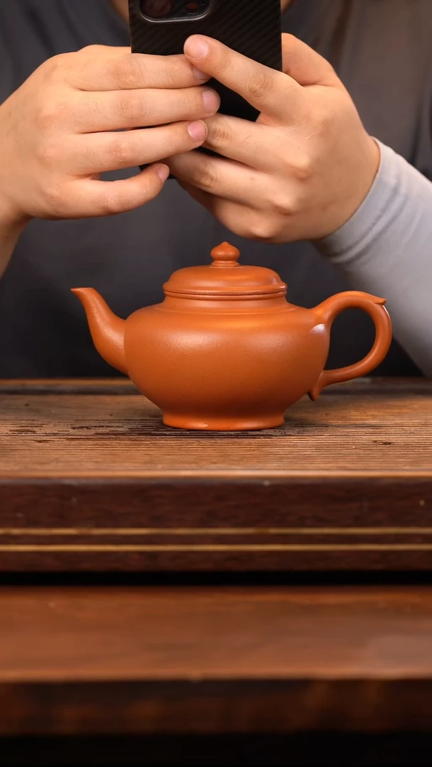 茶壶紫砂撑**鱼朱泥笑樱