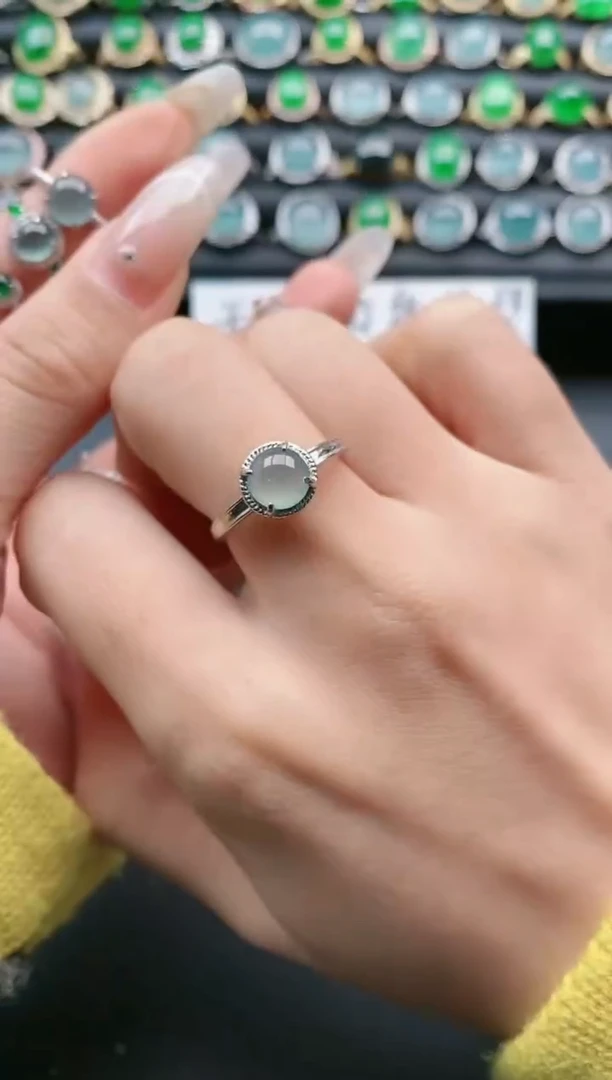 【闪购商品】翡翠戒指银S925镶嵌111111111111