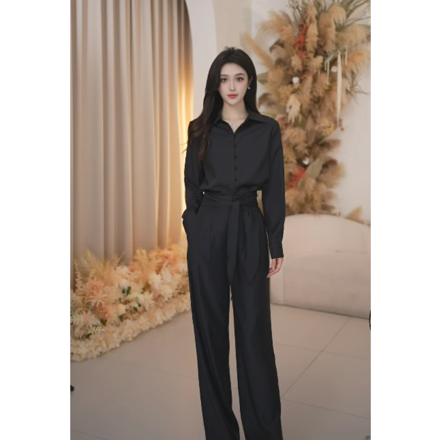 Basic House/百家好春季新款长袖宽时尚奢休闲套装B1335B5W762二