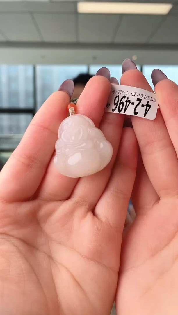 颈饰未镶嵌和田玉佛公 496