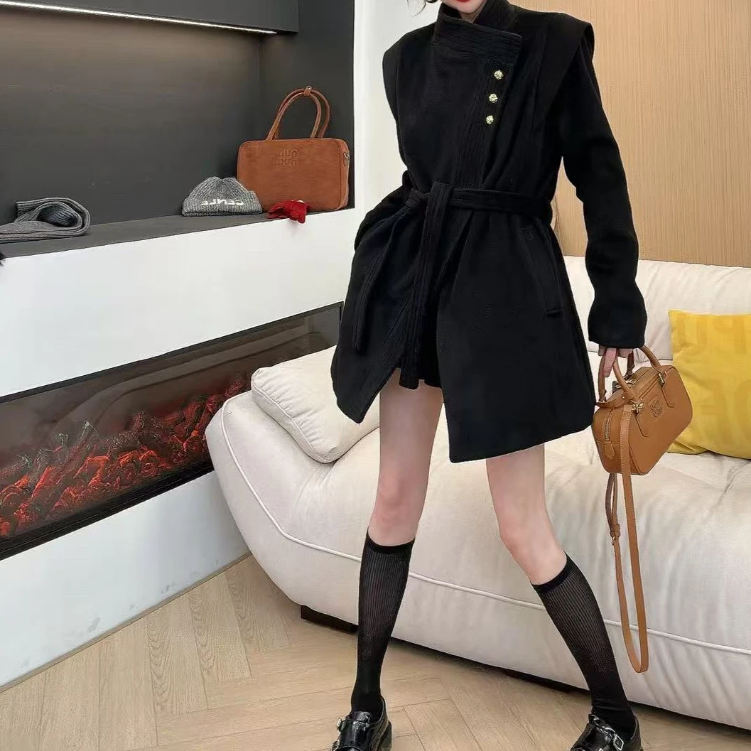 90白鸭绒设计感气质保暖羽绒服大衣新款时尚洋气韩版秋冬