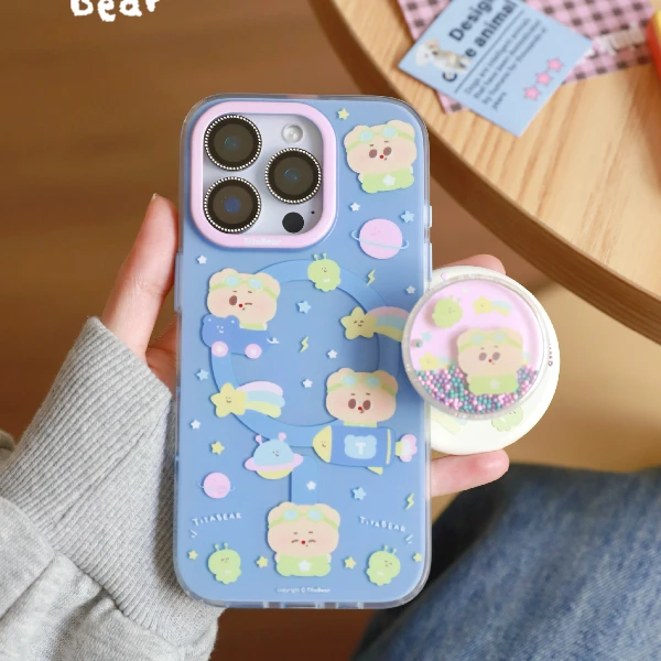 TitaBear系列-Tita量子调色盘磨砂轻薄苹果磁吸手机壳16/15华为