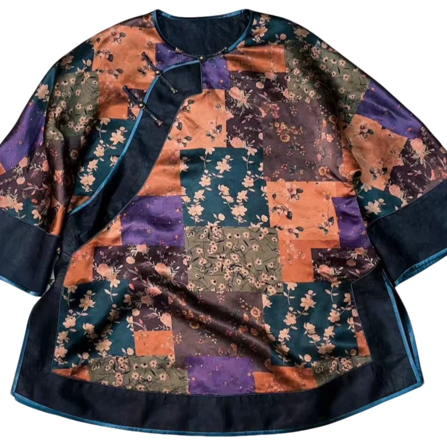 莨衣阁【觅云】重锻香云纱国风太太服