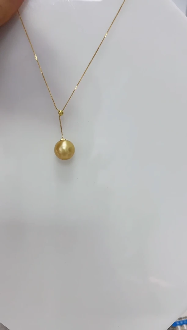 【闪购商品】海水珍珠DA18K金镶嵌ss610 金珠套链 11