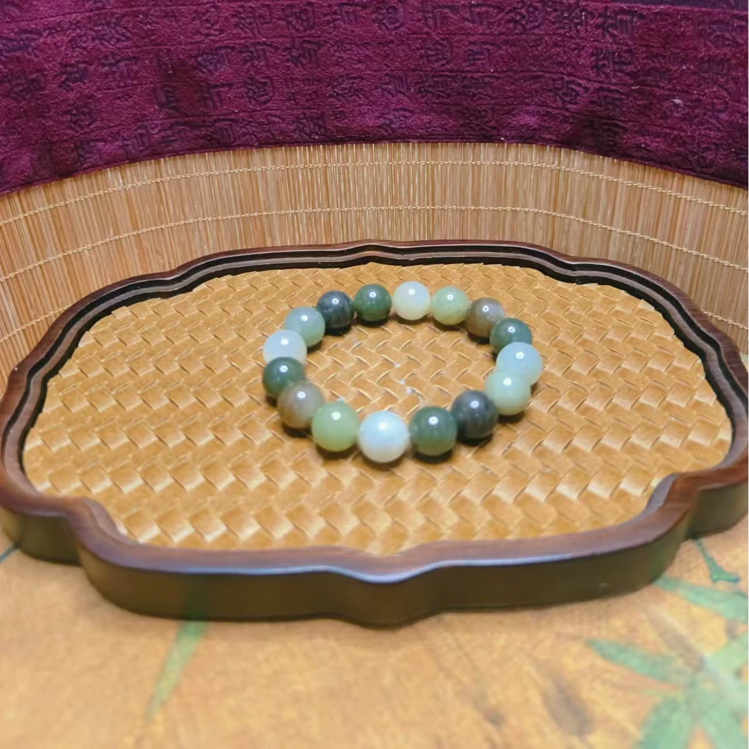 A和田玉多宝圆珠手串手串（卡12）1417