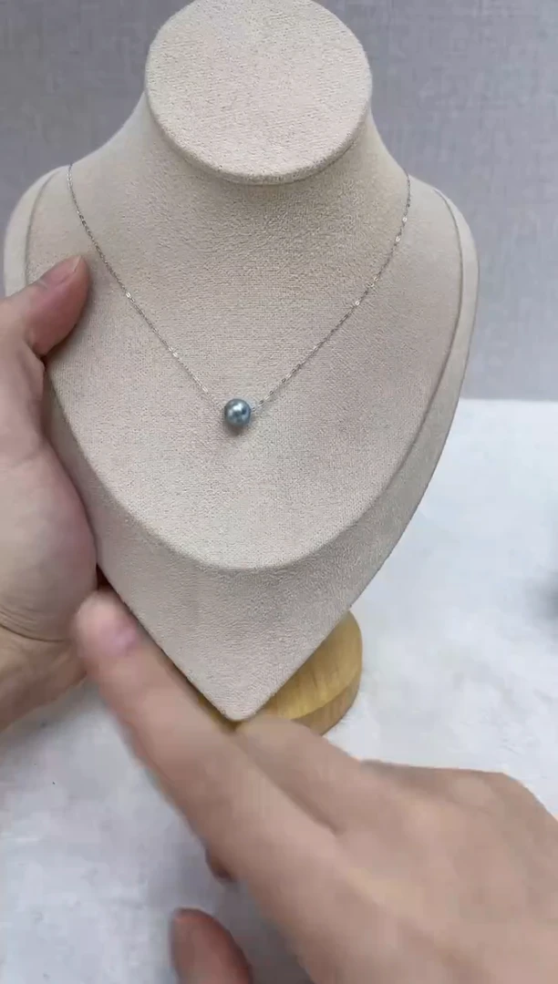 吊坠(赠链)18K金镶嵌海水珍珠