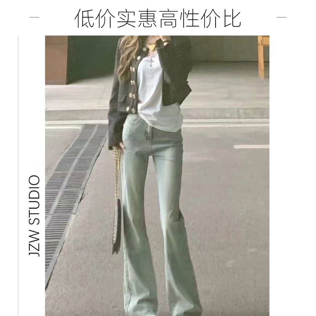 女装备注号码下单显瘦时尚牛仔长袖