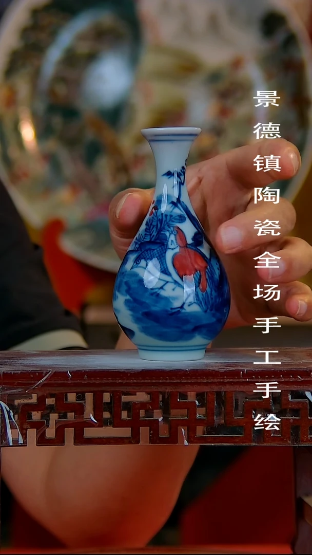 摆件景德镇陶瓷 全场手工手绘