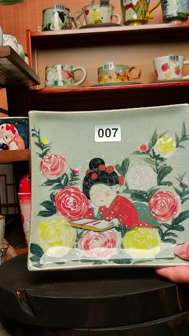 摆件陶?****e景德镇高温手作陶瓷有瑕