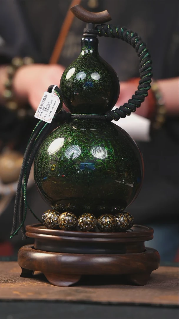 【闪购商品】YO172漆艺酒葫芦不包手串及旋转底座