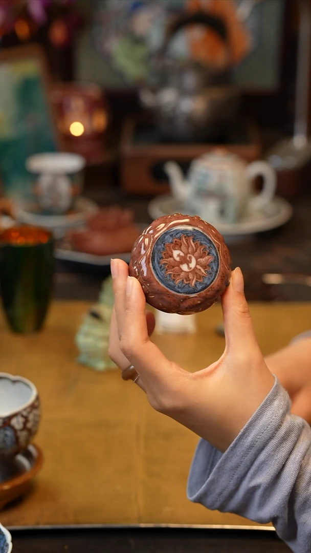 正萌堂葫芦盖置 景德镇陶瓷